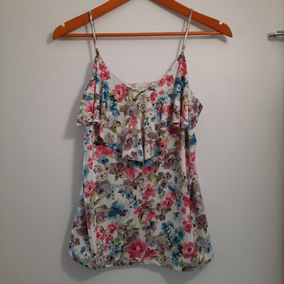 Suzy Shier Floral Top, Size M - Picture 1 of 4